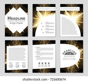 Abstract vector layout background set. For art template design, list, front page, mockup brochure theme style, banner, idea, cover, booklet, print, flyer, book, blank, card, ad, sign, sheet, a4