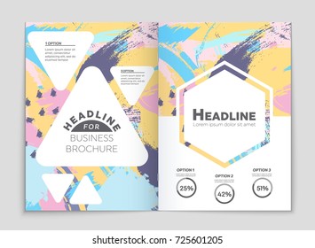 Abstract vector layout background set. For art template design, list, front page, mockup brochure theme style, banner, idea, cover, booklet, print, flyer, book, blank, card, ad, sign, sheet, a4