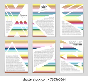 Abstract vector layout background set. For art template design, list, front page, mockup brochure theme style, banner, idea, cover, booklet, print, flyer, book, blank, card, ad, sign, sheet, a4.