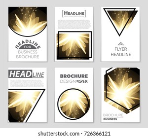 Abstract vector layout background set. For art template design, list, front page, mockup brochure theme style, banner, idea, cover, booklet, print, flyer, book, blank, card, ad, sign, sheet, a4