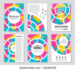 Abstract vector layout background set. For art template design, list, front page, mockup brochure theme style, banner, idea, cover, booklet, print, flyer, book, blank, card, ad, sign, sheet,, a4.