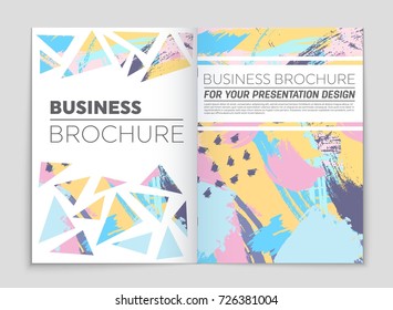 Abstract vector layout background set. For art template design, list, front page, mockup brochure theme style, banner, idea, cover, booklet, print, flyer, book, blank, card, ad, sign, sheet, a4