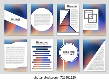 Abstract vector layout background set. For art template design, list, front page, mockup brochure theme style, banner, idea, cover, booklet, print, flyer, book, blank, card, ad, sign, sheet,, a4.