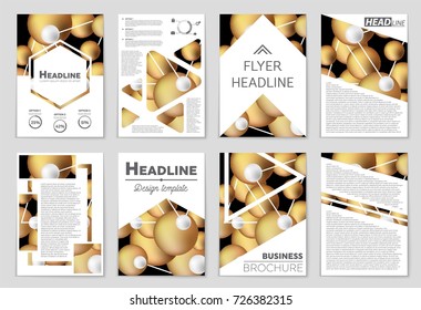 Abstract vector layout background set. For art template design, list, front page, mockup brochure theme style, banner, idea, cover, booklet, print, flyer, book, blank, card, ad, sign, sheet, a4.