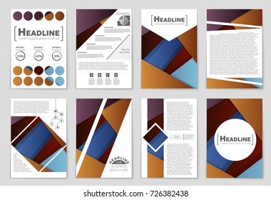 Abstract vector layout background set. For art template design, list, front page, mockup brochure theme style, banner, idea, cover, booklet, print, flyer, book, blank, card, ad, sign, sheet,, a4.