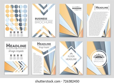 Abstract vector layout background set. For art template design, list, front page, mockup brochure theme style, banner, idea, cover, booklet, print, flyer, book, blank, card, ad, sign, sheet,, a4.