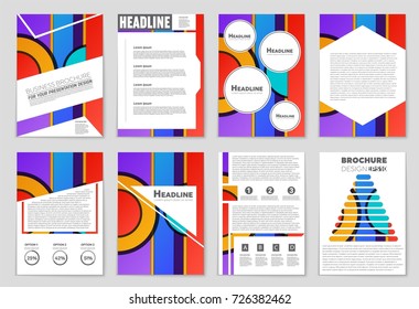 Abstract vector layout background set. For art template design, list, front page, mockup brochure theme style, banner, idea, cover, booklet, print, flyer, book, blank, card, ad, sign, sheet,, a4.