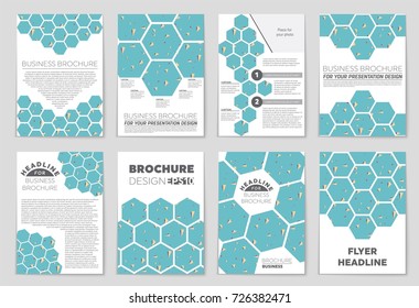Abstract vector layout background set. For art template design, list, front page, mockup brochure theme style, banner, idea, cover, booklet, print, flyer, book, blank, card, ad, sign, sheet, a4