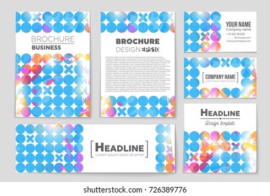 Abstract vector layout background set. For art template design, list, front page, mockup brochure theme style, banner, idea, cover, booklet, print, flyer, book, blank, card, ad, sign, sheet, a4
