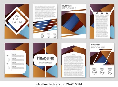 Abstract vector layout background set. For art template design, list, front page, mockup brochure theme style, banner, idea, cover, booklet, print, flyer, book, blank, card, ad, sign, sheet,, a4.