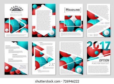 Abstract vector layout background set. For art template design, list, front page, mockup brochure theme style, banner, idea, cover, booklet, print, flyer, book, blank, card, ad, sign, sheet, a4.