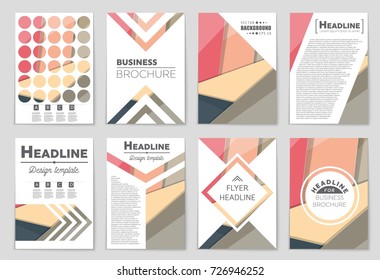 Abstract vector layout background set. For art template design, list, front page, mockup brochure theme style, banner, idea, cover, booklet, print, flyer, book, blank, card, ad, sign, sheet,, a4.