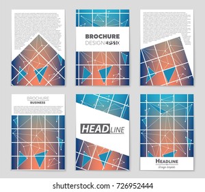 Abstract vector layout background set. For art template design, list, front page, mockup brochure theme style, banner, idea, cover, booklet, print, flyer, book, blank, card, ad, sign, sheet, a4.