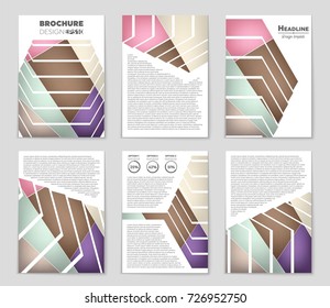 Abstract vector layout background set. For art template design, list, front page, mockup brochure theme style, banner, idea, cover, booklet, print, flyer, book, blank, card, ad, sign, sheet, a4