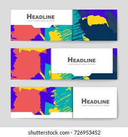 Abstract vector layout background set. For art template design, list, front page, mockup brochure theme style, banner, idea, cover, booklet, print, flyer, book, blank, card, ad, sign, sheet, a4