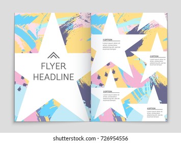 Abstract vector layout background set. For art template design, list, front page, mockup brochure theme style, banner, idea, cover, booklet, print, flyer, book, blank, card, ad, sign, sheet, a4