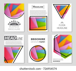 Abstract vector layout background set. For art template design, list, front page, mockup brochure theme style, banner, idea, cover, booklet, print, flyer, book, blank, card, ad, sign, sheet,, a4.