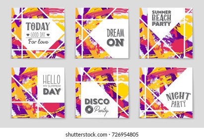 Abstract vector layout background set. For art template design, list, front page, mockup brochure theme style, banner, idea, cover, booklet, print, flyer, book, blank, card, ad, sign, sheet, a4