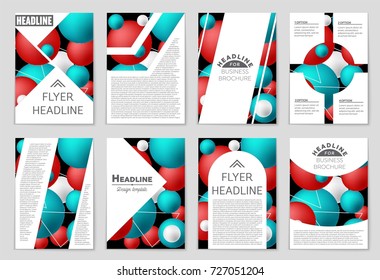 Abstract vector layout background set. For art template design, list, front page, mockup brochure theme style, banner, idea, cover, booklet, print, flyer, book, blank, card, ad, sign, sheet, a4.