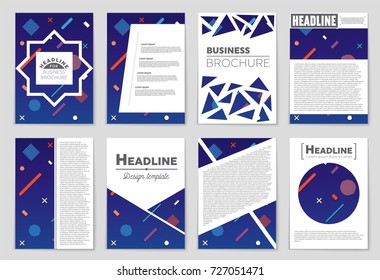 Abstract vector layout background set. For art template design, list, front page, mockup brochure theme style, banner, idea, cover, booklet, print, flyer, book, blank, card, ad, sign, sheet, a4.