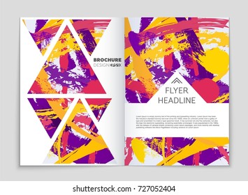 Abstract vector layout background set. For art template design, list, front page, mockup brochure theme style, banner, idea, cover, booklet, print, flyer, book, blank, card, ad, sign, sheet, a4