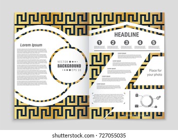 Abstract vector layout background set. For art template design, list, front page, mockup brochure theme style, banner, idea, cover, booklet, print, flyer, book, blank, card, ad, sign, sheet, a4.