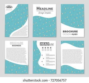 Abstract vector layout background set. For art template design, list, front page, mockup brochure theme style, banner, idea, cover, booklet, print, flyer, book, blank, card, ad, sign, sheet, a4