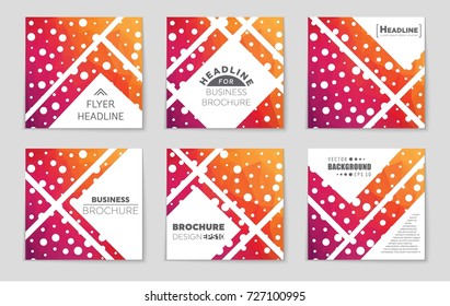 Abstract vector layout background set. For art template design, list, front page, mockup brochure theme style, banner, idea, cover, booklet, print, flyer, book, blank, card, ad, sign, sheet, a4