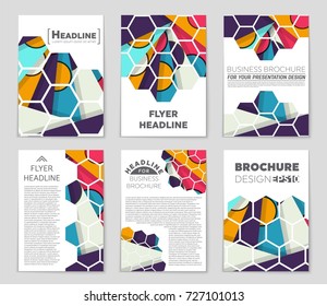 Abstract vector layout background set. For art template design, list, front page, mockup brochure theme style, banner, idea, cover, booklet, print, flyer, book, blank, card, ad, sign, sheet,, a4.