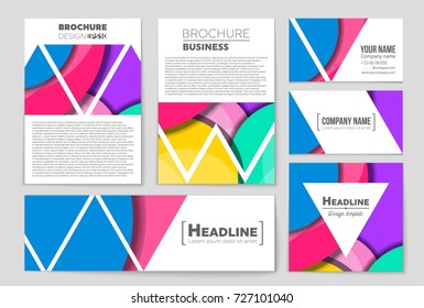 Abstract vector layout background set. For art template design, list, front page, mockup brochure theme style, banner, idea, cover, booklet, print, flyer, book, blank, card, ad, sign, sheet,, a4.