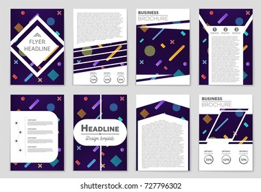 Abstract vector layout background set. For art template design, list, front page, mockup brochure theme style, banner, idea, cover, booklet, print, flyer, book, blank, card, ad, sign, sheet, a4.
