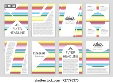 Abstract vector layout background set. For art template design, list, front page, mockup brochure theme style, banner, idea, cover, booklet, print, flyer, book, blank, card, ad, sign, sheet, a4.