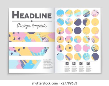 Abstract vector layout background set. For art template design, list, front page, mockup brochure theme style, banner, idea, cover, booklet, print, flyer, book, blank, card, ad, sign, sheet, a4