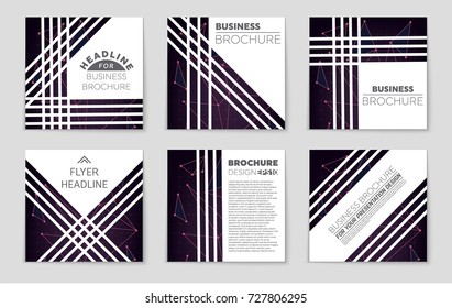 Abstract vector layout background set. For art template design, list, front page, mockup brochure theme style, banner, idea, cover, booklet, print, flyer, book, blank, card, ad, sign, sheet, a4.