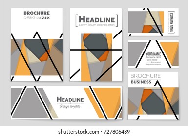 Abstract vector layout background set. For art template design, list, front page, mockup brochure theme style, banner, idea, cover, booklet, print, flyer, book, blank, card, ad, sign, sheet,, a4.