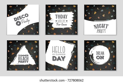 Abstract vector layout background set. For art template design, list, front page, mockup brochure theme style, banner, idea, cover, booklet, print, flyer, book, blank, card, ad, sign, sheet, a4