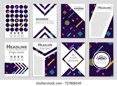 Abstract vector layout background set. For art template design, list, front page, mockup brochure theme style, banner, idea, cover, booklet, print, flyer, book, blank, card, ad, sign, sheet, a4.