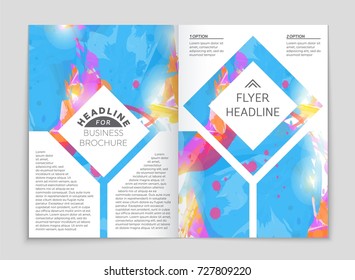 Abstract vector layout background set. For art template design, list, front page, mockup brochure theme style, banner, idea, cover, booklet, print, flyer, book, blank, card, ad, sign, sheet, a4