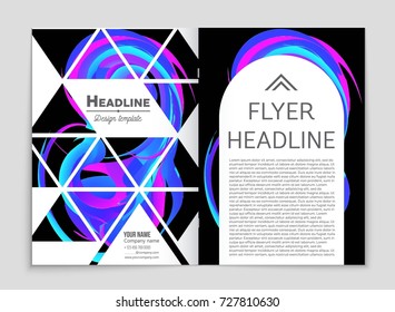Abstract vector layout background set. For art template design, list, front page, mockup brochure theme style, banner, idea, cover, booklet, print, flyer, book, blank, card, ad, sign, sheet, a4