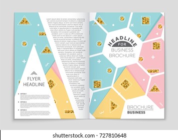 Abstract vector layout background set. For art template design, list, front page, mockup brochure theme style, banner, idea, cover, booklet, print, flyer, book, blank, card, ad, sign, sheet, a4
