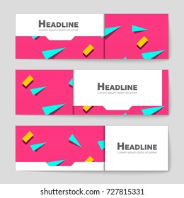 Abstract vector layout background set. For art template design, list, front page, mockup brochure theme style, banner, idea, cover, booklet, print, flyer, book, blank, card, ad, sign, sheet, a4