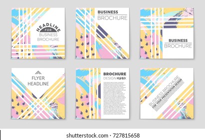 Abstract vector layout background set. For art template design, list, front page, mockup brochure theme style, banner, idea, cover, booklet, print, flyer, book, blank, card, ad, sign, sheet, a4