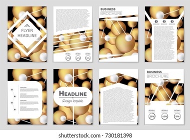 Abstract vector layout background set. For art template design, list, front page, mockup brochure theme style, banner, idea, cover, booklet, print, flyer, book, blank, card, ad, sign, sheet, a4.
