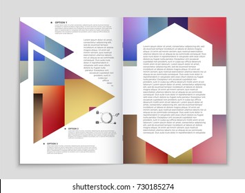 Abstract vector layout background set. For art template design, list, front page, mockup brochure theme style, banner, idea, cover, booklet, print, flyer, book, blank, card, ad, sign, sheet, a4