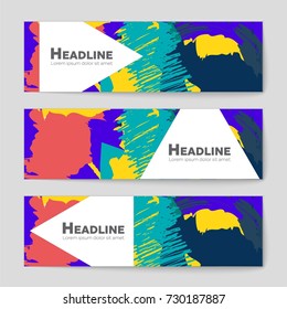 Abstract vector layout background set. For art template design, list, front page, mockup brochure theme style, banner, idea, cover, booklet, print, flyer, book, blank, card, ad, sign, sheet, a4