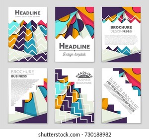 Abstract vector layout background set. For art template design, list, front page, mockup brochure theme style, banner, idea, cover, booklet, print, flyer, book, blank, card, ad, sign, sheet,, a4.