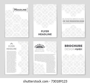 Abstract vector layout background set. For art template design, list, front page, mockup brochure theme style, banner, idea, cover, booklet, print, flyer, book, blank, card, ad, sign, sheet, a4