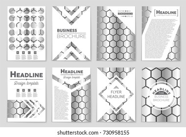 Abstract vector layout background set. For art template design, list, front page, mockup brochure theme style, banner, idea, cover, booklet, print, flyer, book, blank, card, ad, sign, sheet, a4.