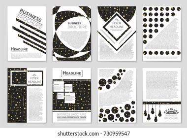 Abstract vector layout background set. For art template design, list, front page, mockup brochure theme style, banner, idea, cover, booklet, print, flyer, book, blank, card, ad, sign, sheet, a4.