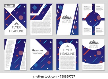 Abstract vector layout background set. For art template design, list, front page, mockup brochure theme style, banner, idea, cover, booklet, print, flyer, book, blank, card, ad, sign, sheet, a4.